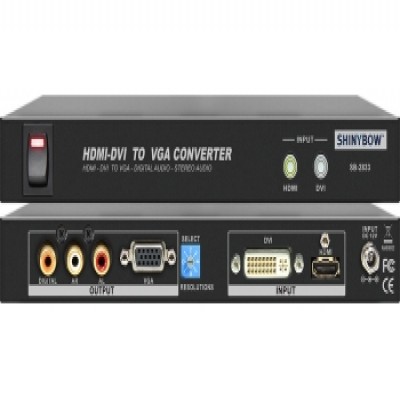  AUDIO CONVERTER SB-2833 HDMI | DVI To VGA | DIGITAL 