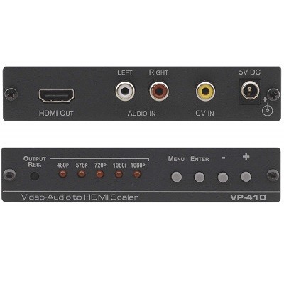 kramer VP-410 Composite Video and Stereo Audio to HDMI Scaler